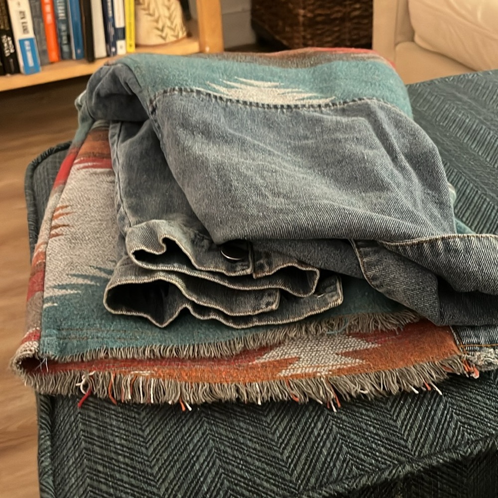 Aztec Jean jacket mixed media - Picture 6 of 6